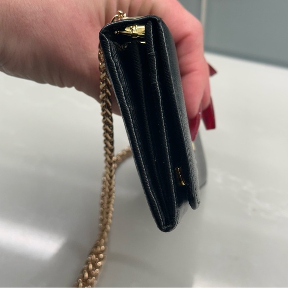 🖤Authentic Prada Saffiano Leather Wallet On Chain🖤 - Picture 5 of 13